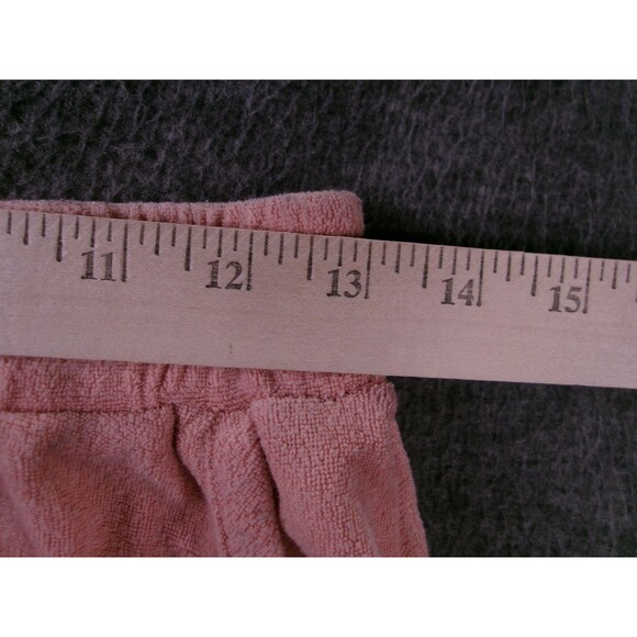 Pink Republic Shorts Womens S Terry Cloth Lounge Elastic Waist Pockets Pink - Picture 2 of 10